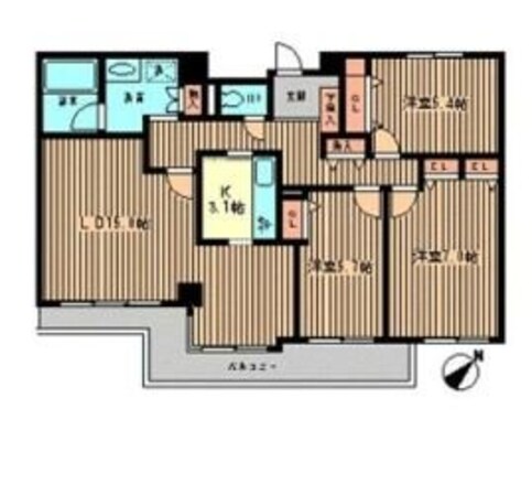 リズ京王多摩川の物件間取画像